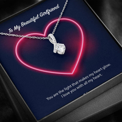 To My Beautiful Girlfriend Alluring Beauty Necklace
