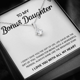 To My Bonus Daughter | Gift Of Life | Alluring Beauty Necklace