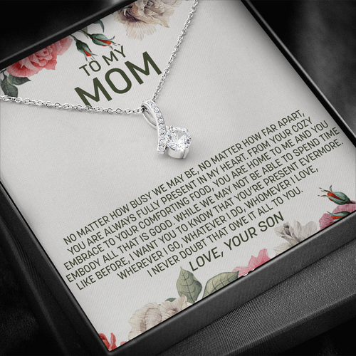 To My Mom | Present In My Heart |  Alluring Beauty Necklace