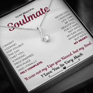 Alluring Beauty Necklace- Soulmate Necklace Kissed My Soul Limited Edition - Grabs Yours Now! Gift For Wife