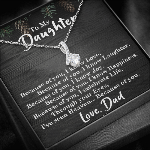 To My Daughter | Because Of You |  Alluring Beauty Necklace