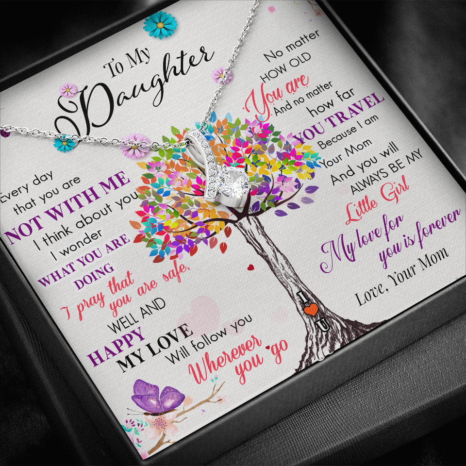 To My Daughter | My Love For You | Gift for Daughter from Mom Alluring Beauty Necklace