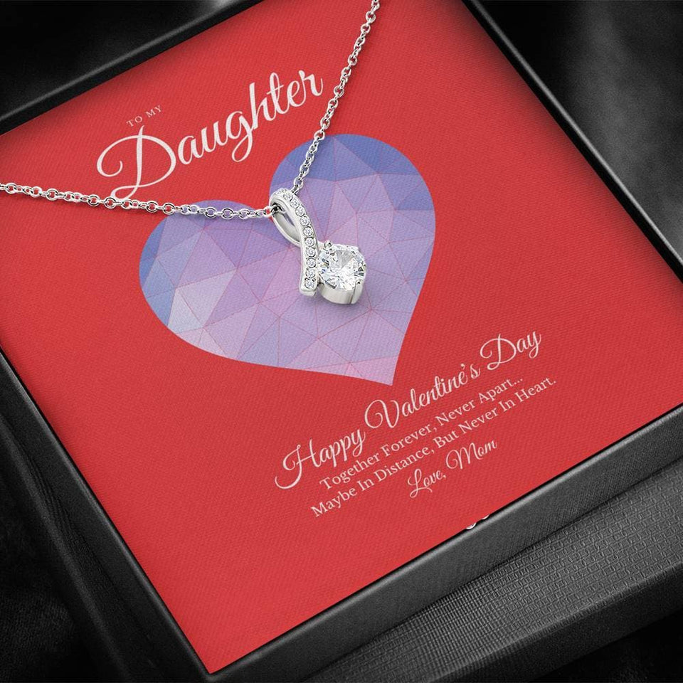 To My Daughter from Mom Valentine's Day Alluring Beauty Necklace