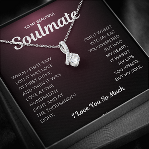 Pamaheart- Alluring Beauty Necklace- Love at First Sight Kissed My Soul Necklace | Limited Edition -Grab Yours Now!, Gift For Wife, Christmas