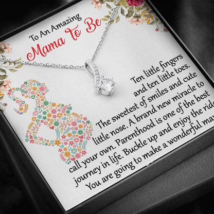 To An Amazing Mama To Be - Ten Little Fingers And Ten little Toes - Alluring Necklace, Alluring Beauty Necklace