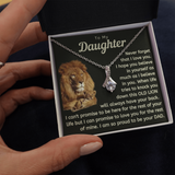 Daughter This Old Lion Will Always Have Your Back Necklace - Necklace for Daughter, Alluring Beauty Necklace