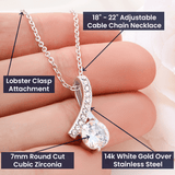 To My Boyfriend's Mom Necklace Gift The day I met your son I found my missing piece Alluring Beauty Necklace LX345F