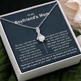 To My Boyfriend's Mom Necklace - Thank you for raising the man of my dreams - Mother's Day Gift for Boyfriend's Mom Future Mother-in-law Necklace Gift Alluring Beauty Necklace LX097F