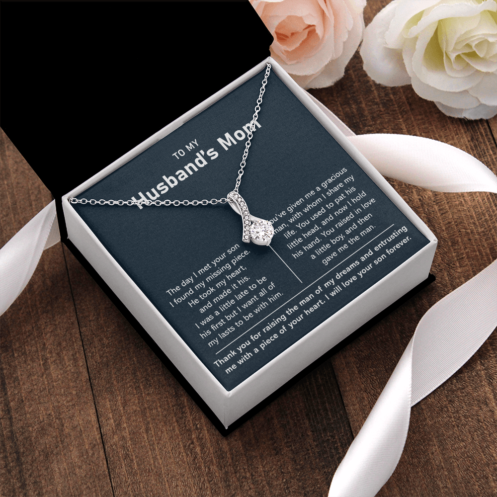 To my Husband's Mom - Thank You for Raising The Man of My Dreams - Alluring Beauty Necklace