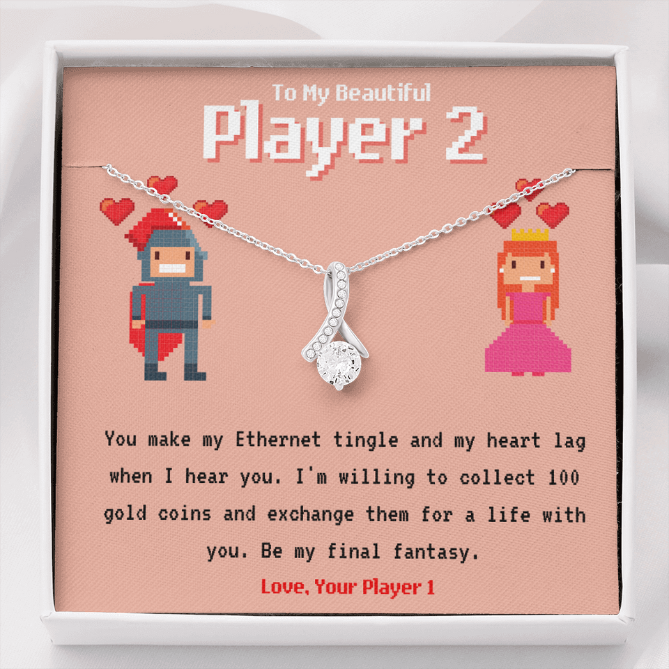 To My Player 2 Alluring Necklace Gift for Gamer Couple Gift for Girlfriend