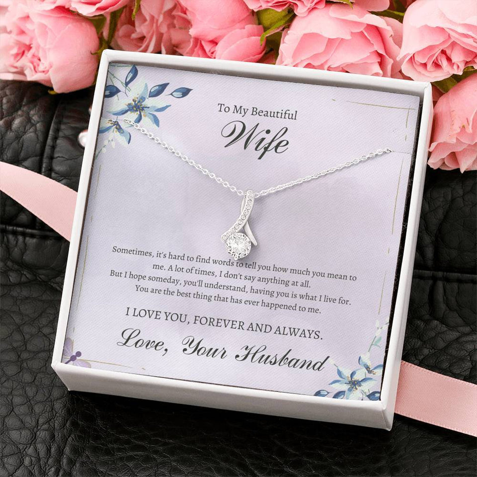To My Beautiful Wife - Anniversary - Alluring Love Pendant
