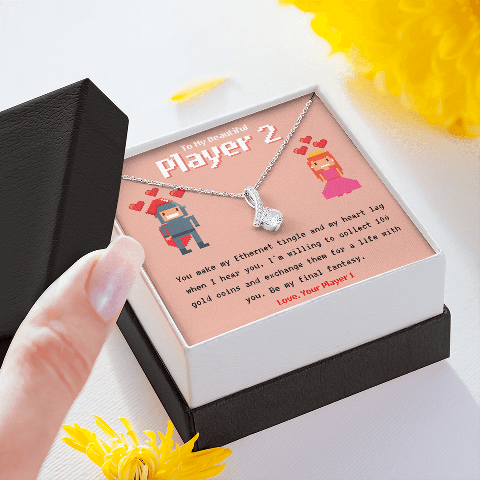 To My Player 2 Alluring Necklace Gift for Gamer Couple Gift for Girlfriend