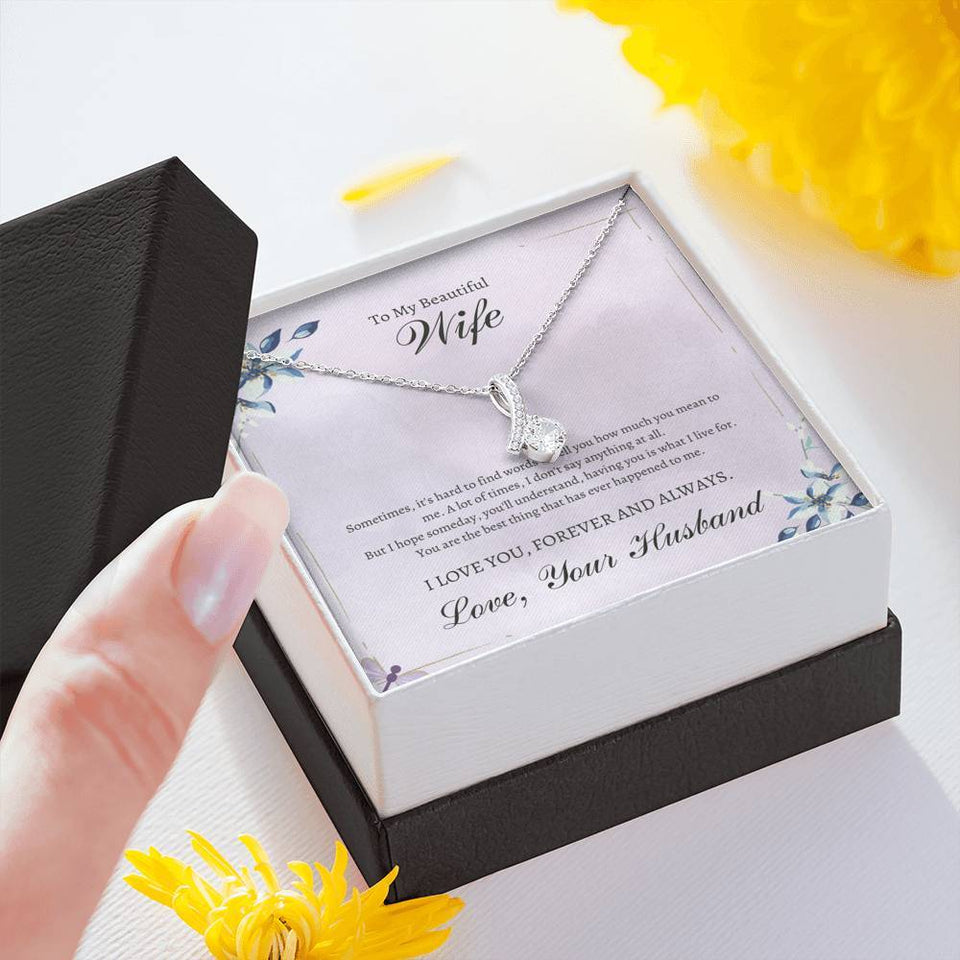 To My Beautiful Wife - Anniversary - Alluring Love Pendant