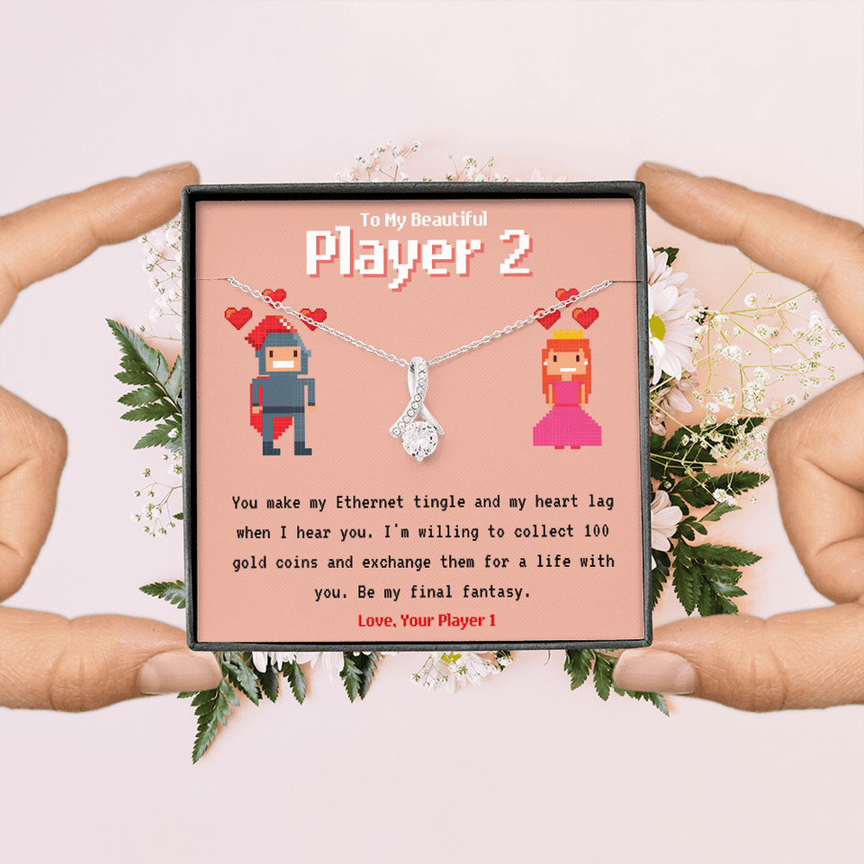 To My Player 2 Alluring Necklace Gift for Gamer Couple Gift for Girlfriend