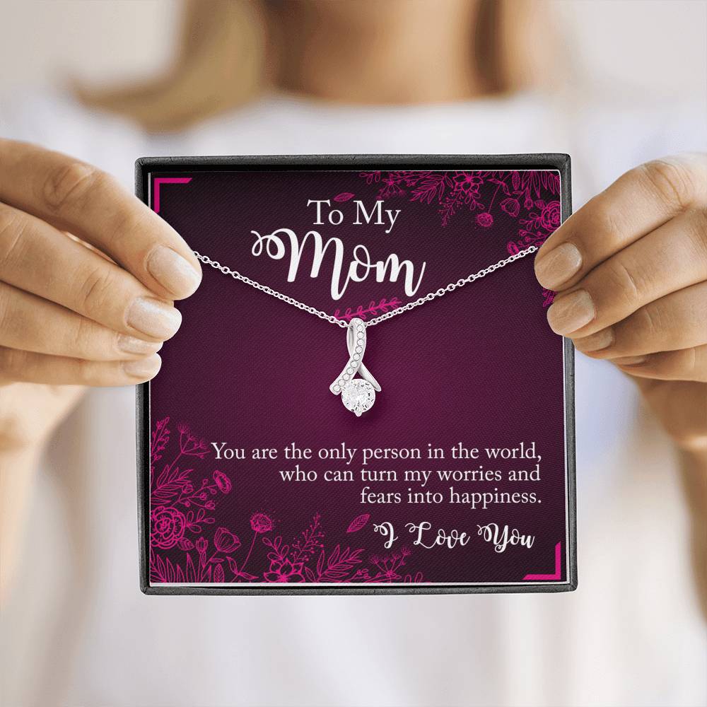 To My Mom Necklace - Fear Into Happiness, Birthday Gift for Mom, Necklace for Mom, Mother's Day Gift, Alluring Beauty Necklace
