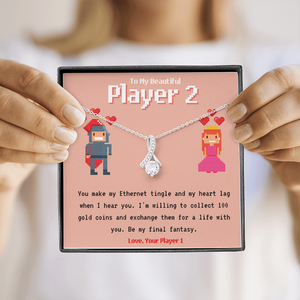 To My Player 2 Alluring Necklace Gift for Gamer Couple Gift for Girlfriend