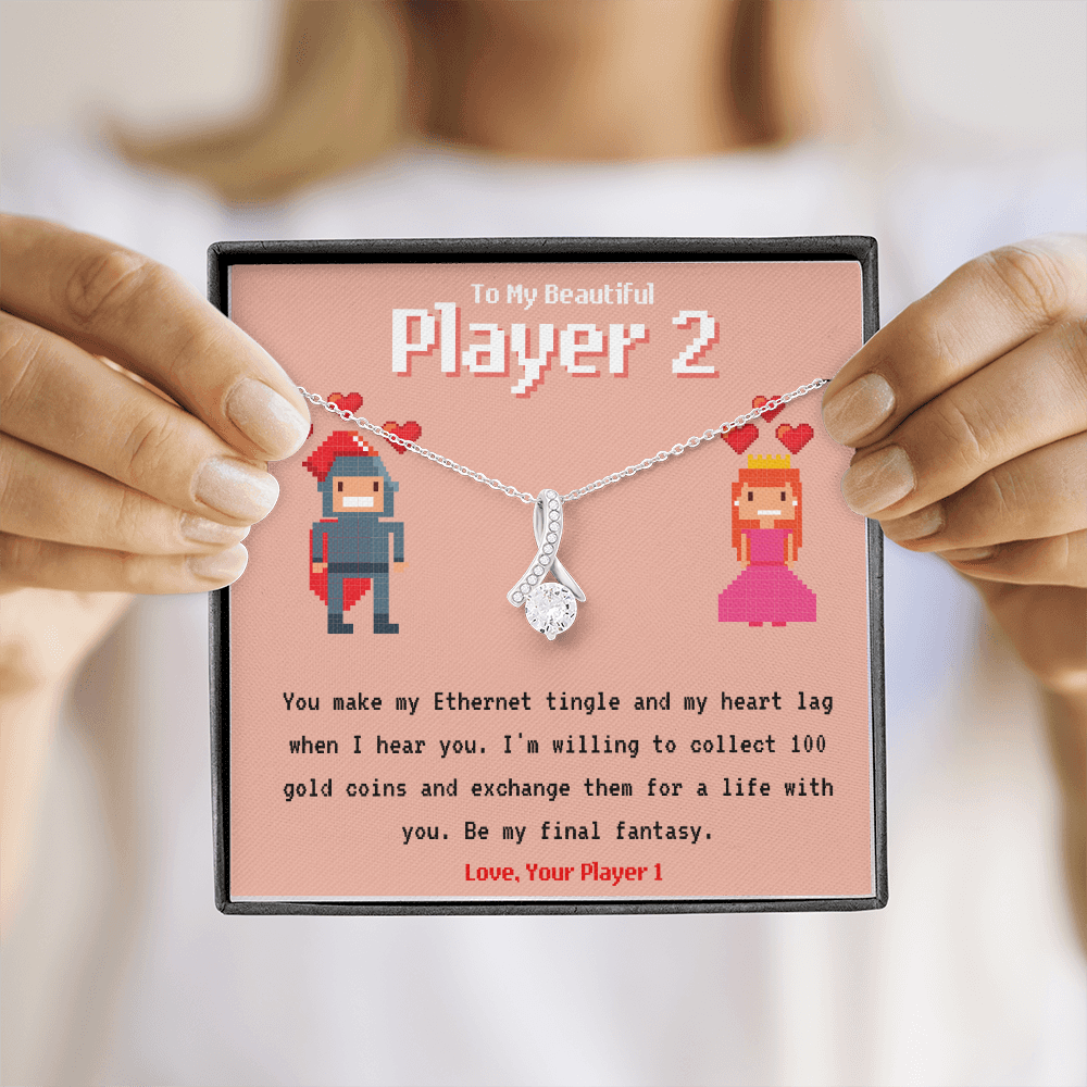 To My Player 2 Alluring Necklace Gift for Gamer Couple Gift for Girlfriend