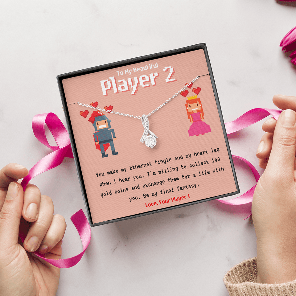 To My Player 2 Alluring Necklace Gift for Gamer Couple Gift for Girlfriend