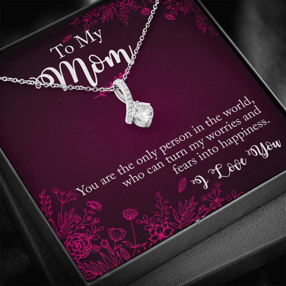 To My Mom Necklace - Fear Into Happiness, Birthday Gift for Mom, Necklace for Mom, Mother's Day Gift, Alluring Beauty Necklace