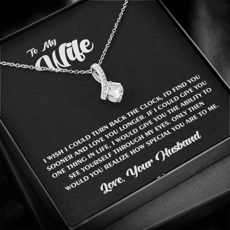 To My Wife Alluring Beauty Necklace Beautiful Necklace For Wife You Are Special To Me Anniversary Wedding Gift for Wife