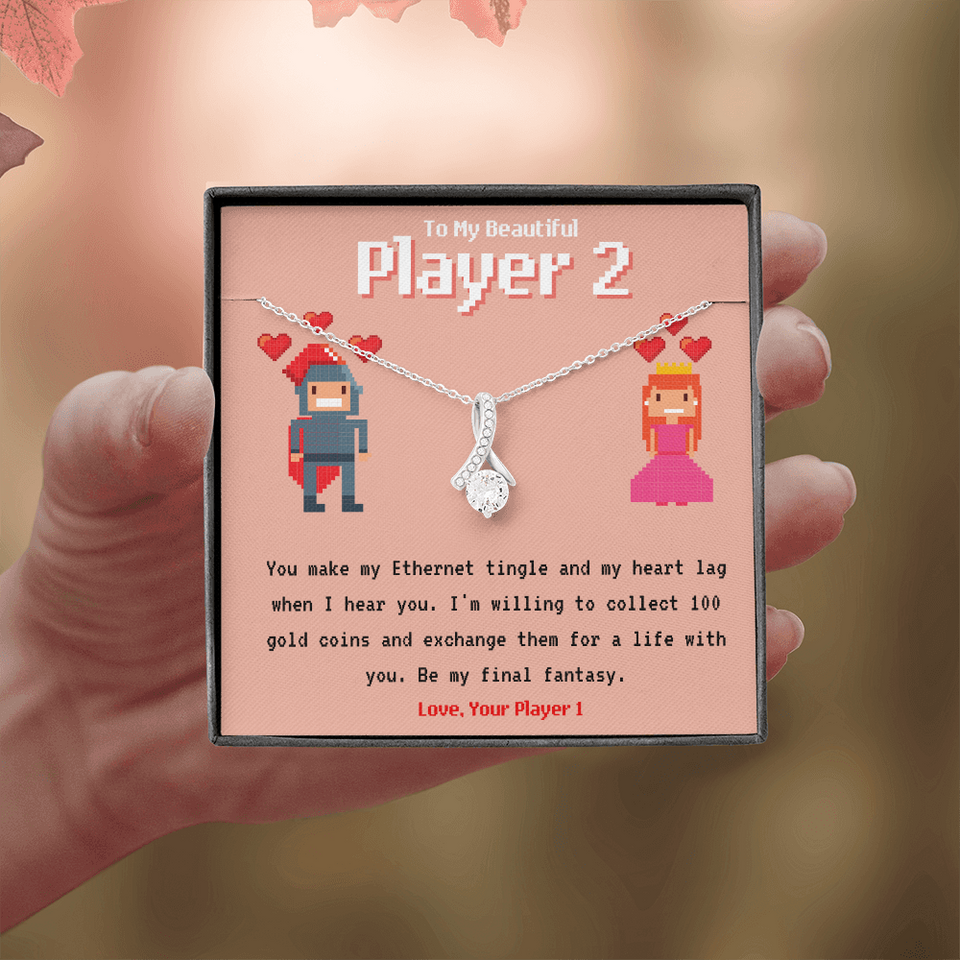 To My Player 2 Alluring Necklace Gift for Gamer Couple Gift for Girlfriend