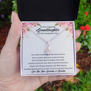 To Our Amazing Granddaughter On Her Graduation - Necklace for Granddaughter, Alluring Beauty Necklace