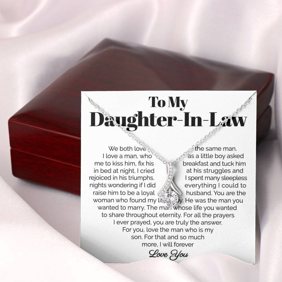 To My Daughter-In-Law- I Will Forever Love You - Alluring Necklace