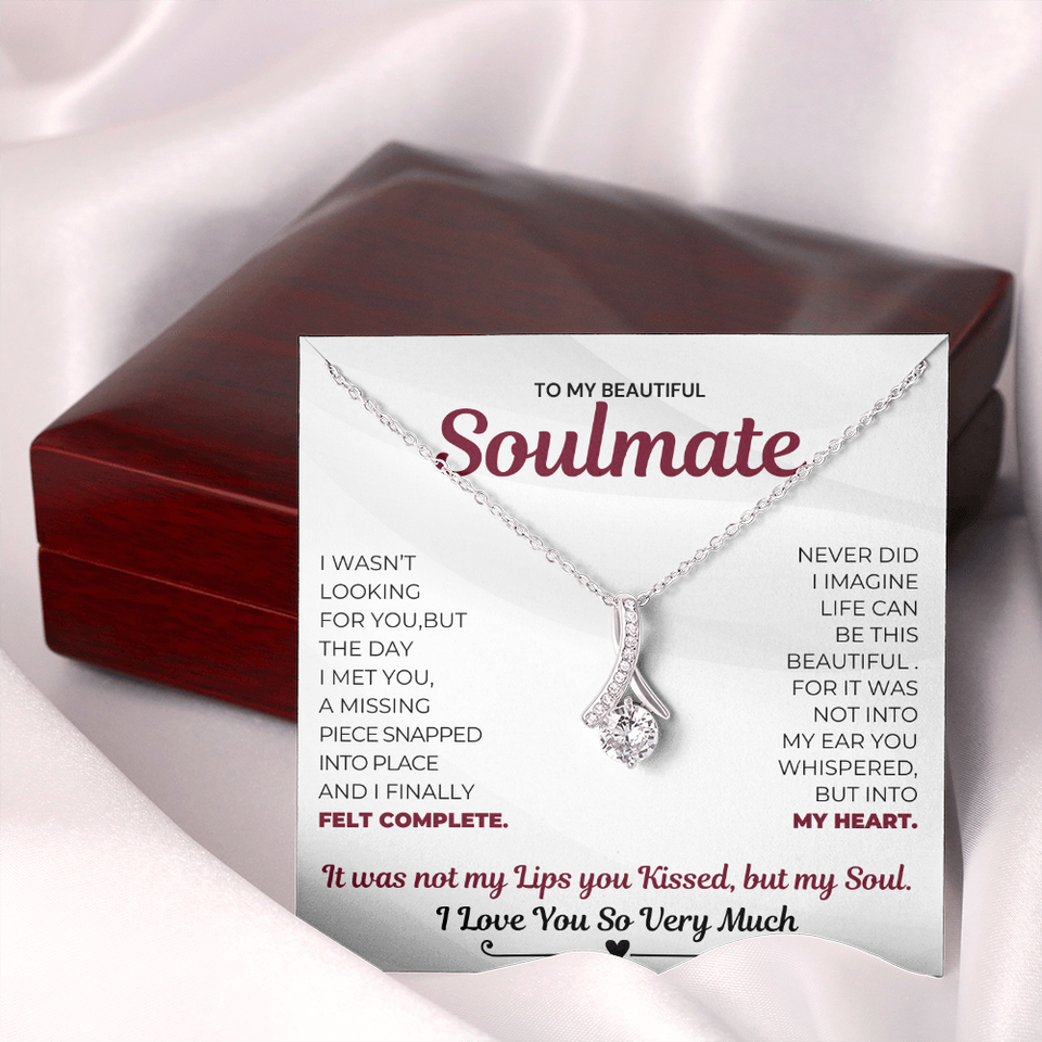 Alluring Beauty Necklace- Soulmate Necklace Kissed My Soul Limited Edition - Grabs Yours Now! Gift For Wife