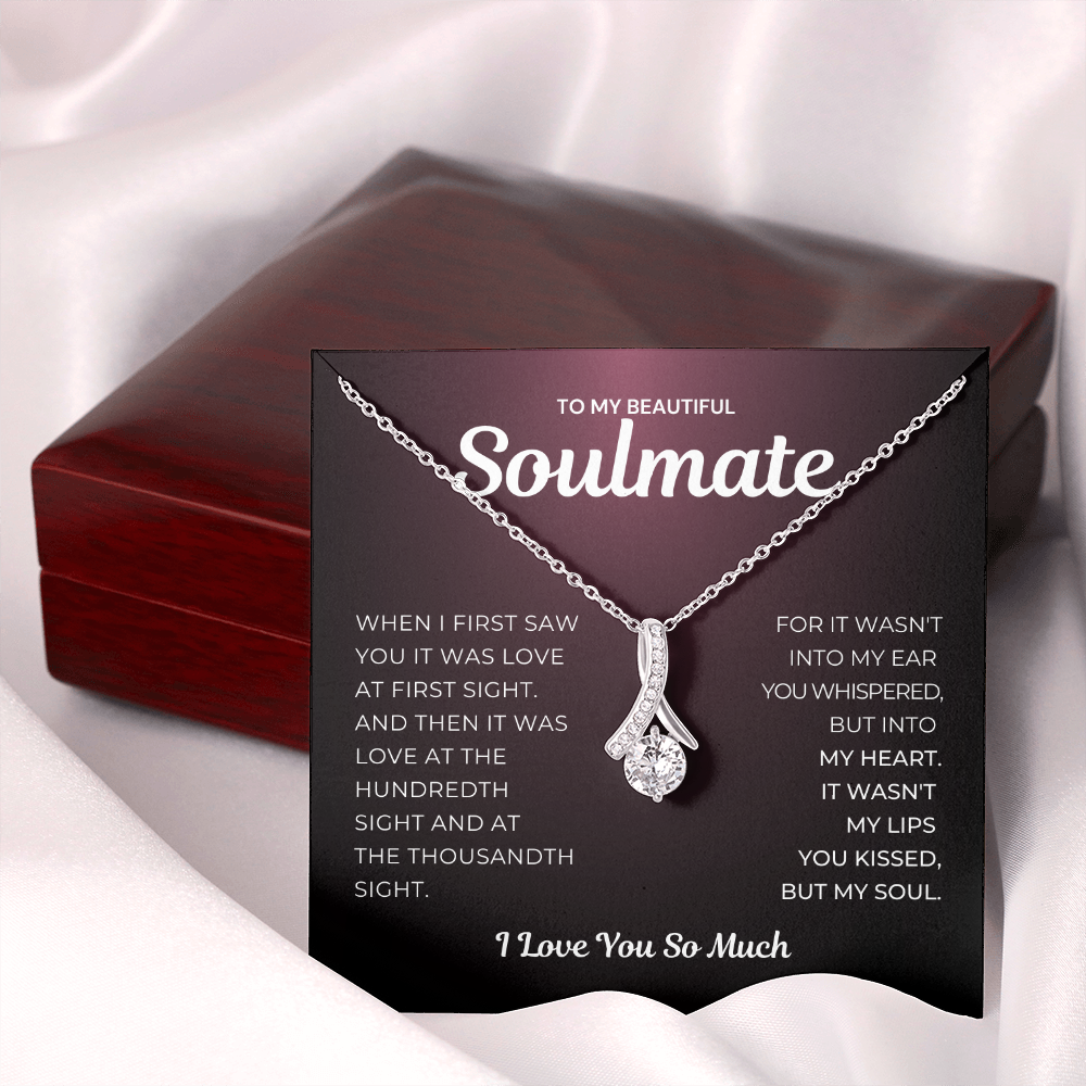 Pamaheart- Alluring Beauty Necklace- Love at First Sight Kissed My Soul Necklace | Limited Edition -Grab Yours Now!, Gift For Wife, Christmas