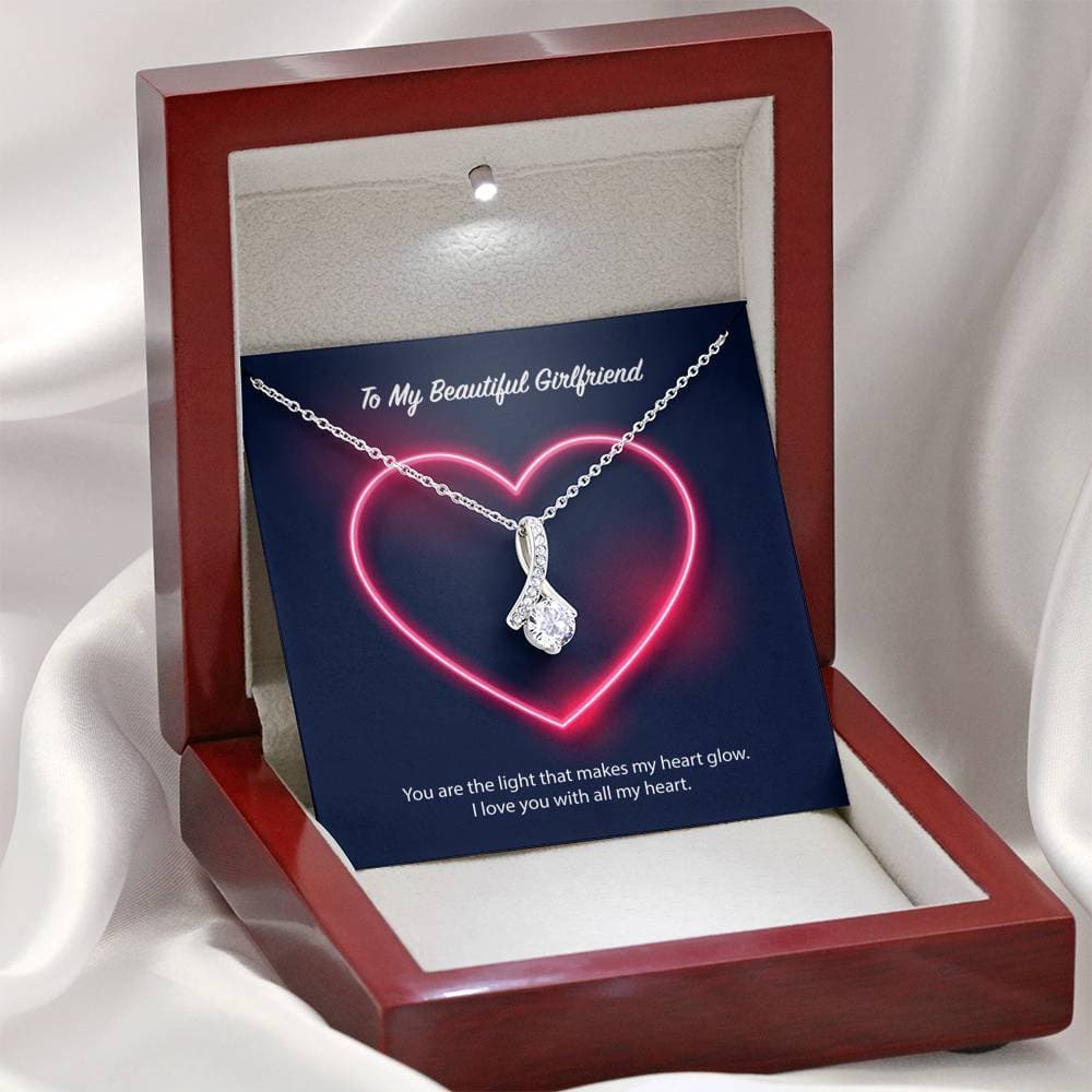 To My Beautiful Girlfriend Alluring Beauty Necklace