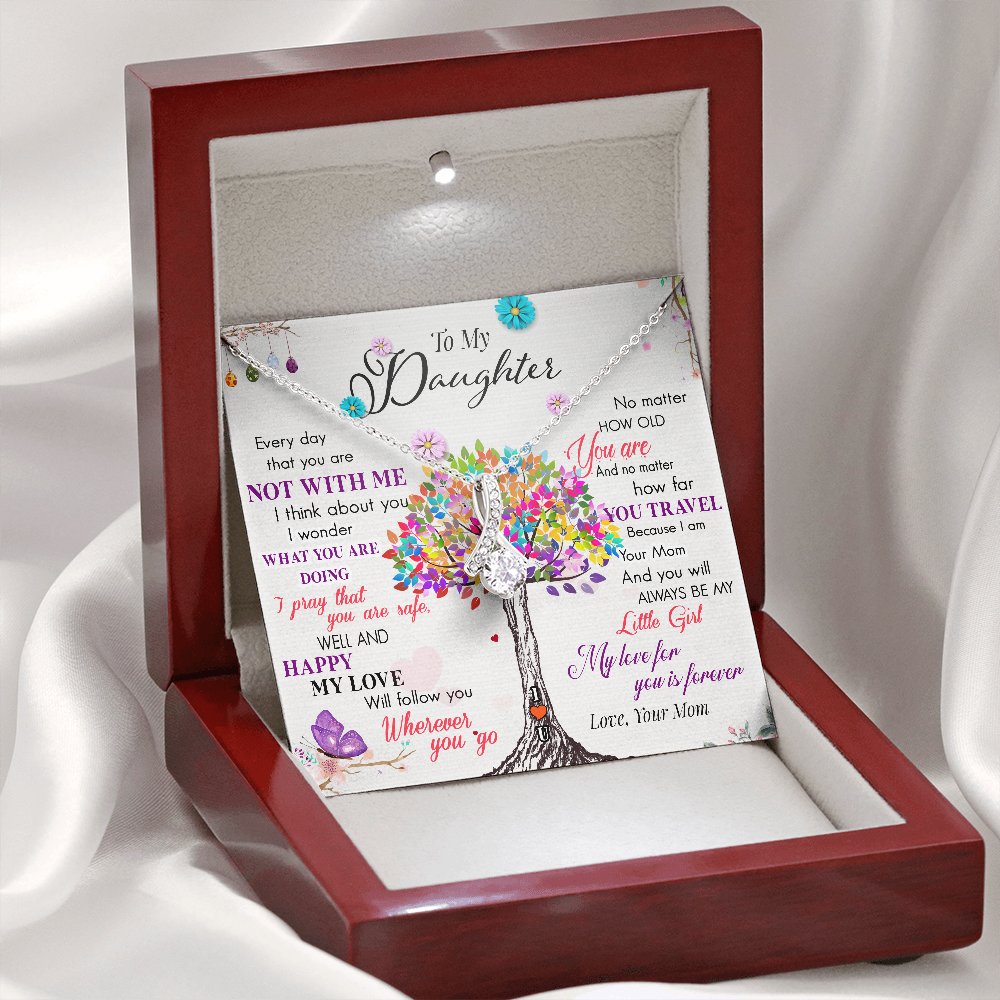 To My Daughter | My Love For You | Gift for Daughter from Mom Alluring Beauty Necklace