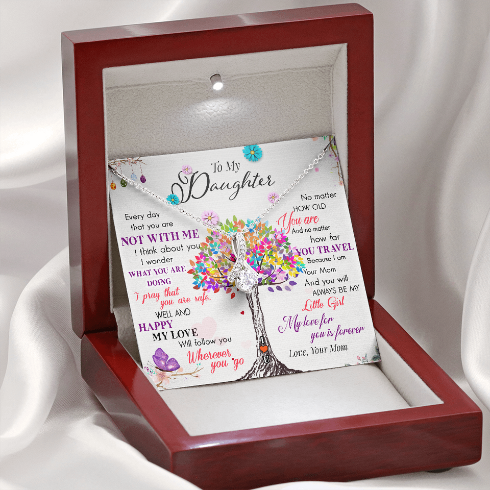 To My Daughter | My Love For You | Gift for Daughter from Mom Alluring Beauty Necklace