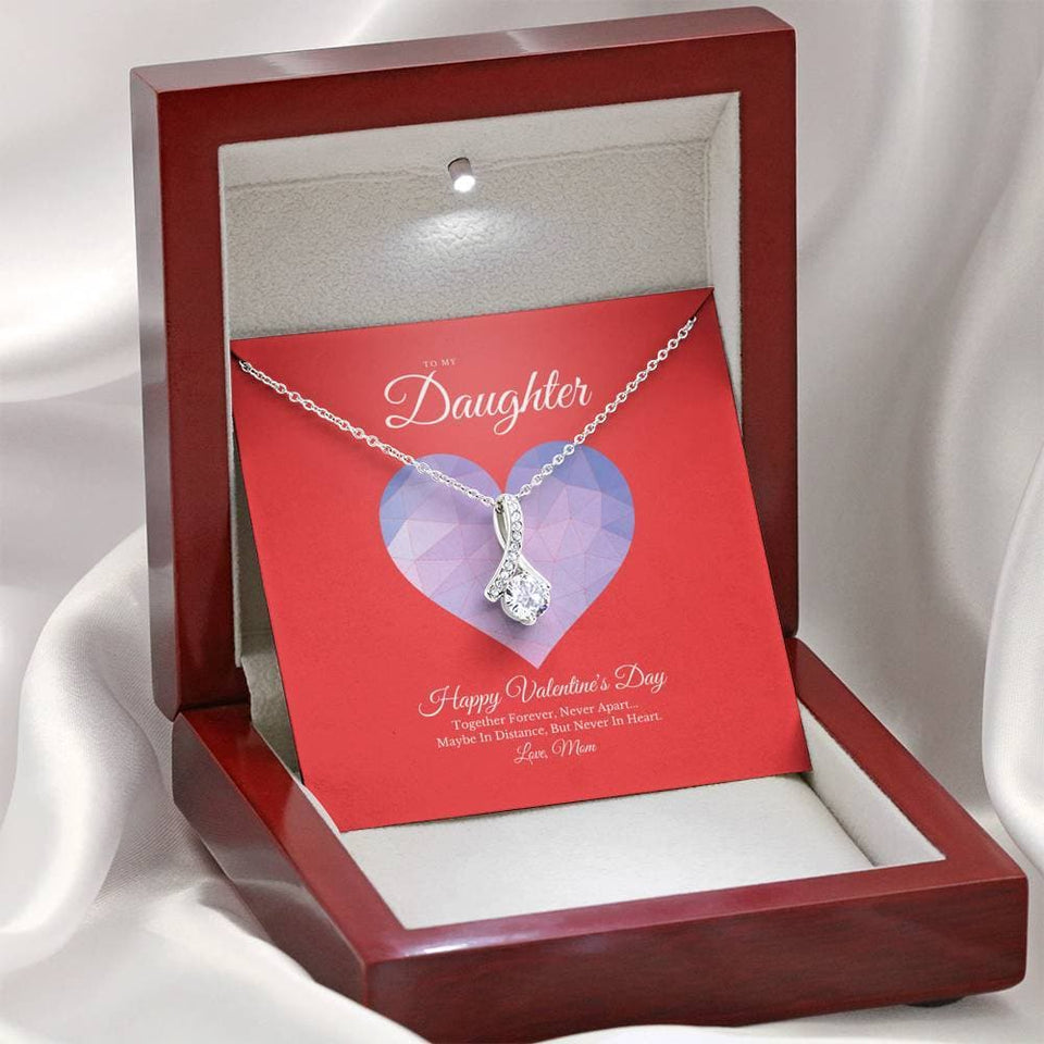 To My Daughter from Mom Valentine's Day Alluring Beauty Necklace