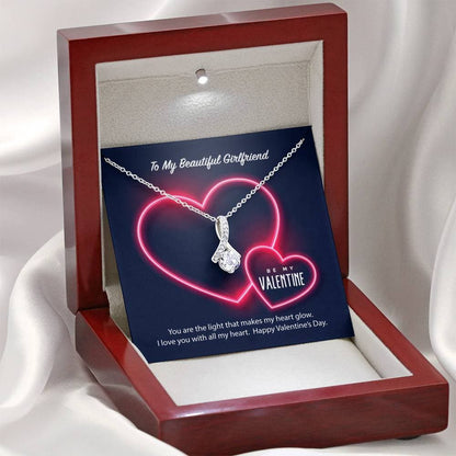 To My Girlfriend Be My Valentine Alluring Beauty Necklace