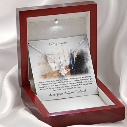 To My Fiancee Love Your Future Husband Alluring Beauty Necklace
