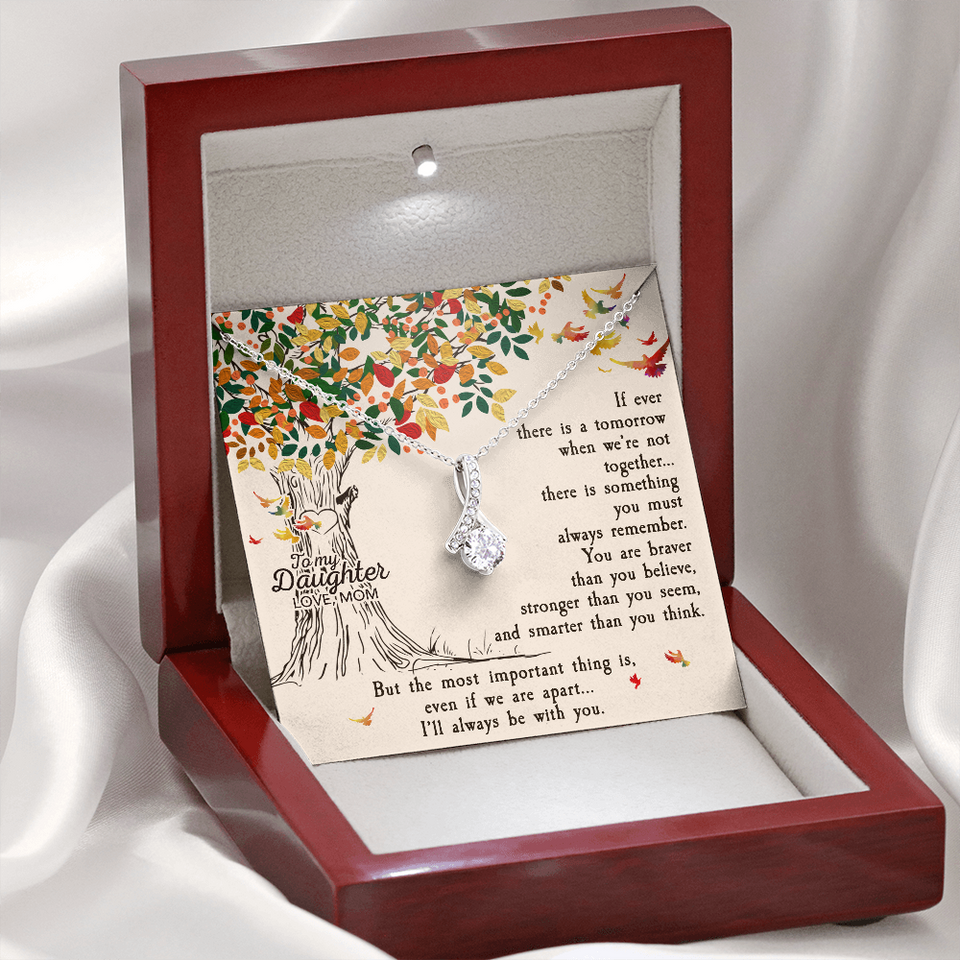 To My Daughter | Be With You  Alluring Beauty Necklace | Gift for Daughter from Mom