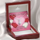 To My Best Friend Galentine's Day Alluring Beauty Necklace
