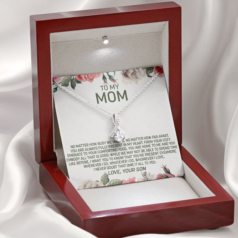 To My Mom | Present In My Heart |  Alluring Beauty Necklace
