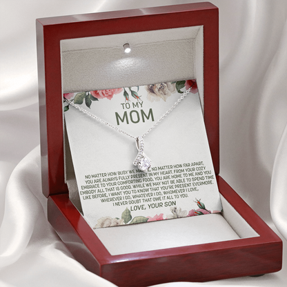 To My Mom | Present In My Heart |  Alluring Beauty Necklace