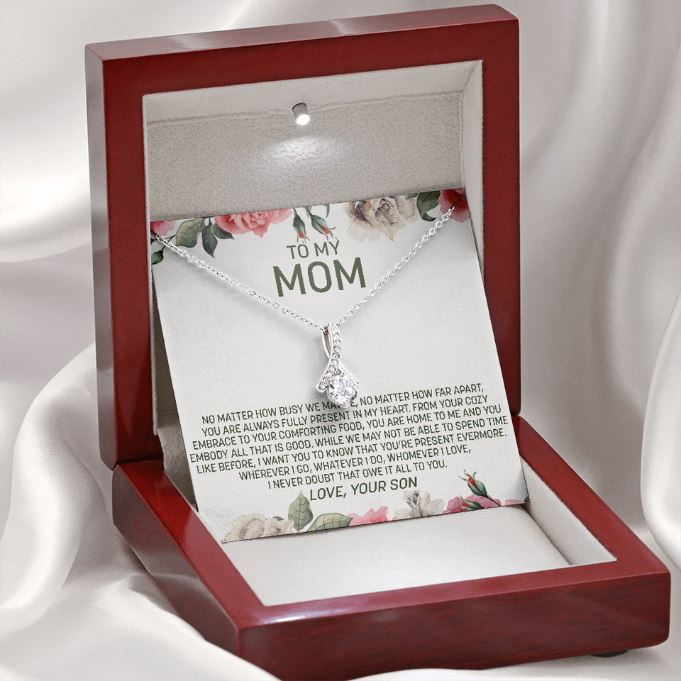 To My Mom | Present In My Heart |  Alluring Beauty Necklace