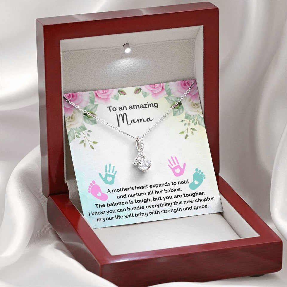 To An Amazing Mana - A Mother's Heart Expands To Hold And Nurture - Alluring Necklace, Alluring Beauty Necklace