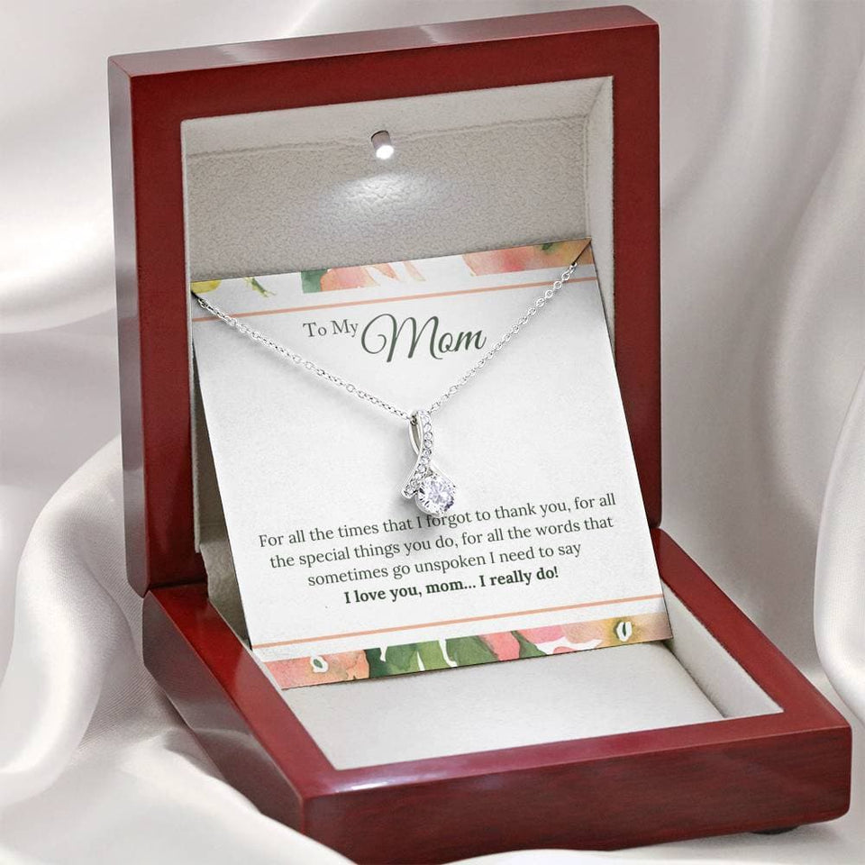 I Love You Mom I Really Do Alluring Beauty Necklace