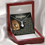 Daughter This Old Lion Will Always Have Your Back Necklace - Necklace for Daughter, Alluring Beauty Necklace