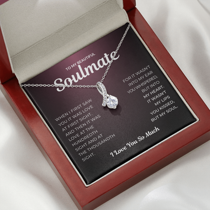 Pamaheart- Alluring Beauty Necklace- Love at First Sight Kissed My Soul Necklace | Limited Edition -Grab Yours Now!, Gift For Wife, Christmas