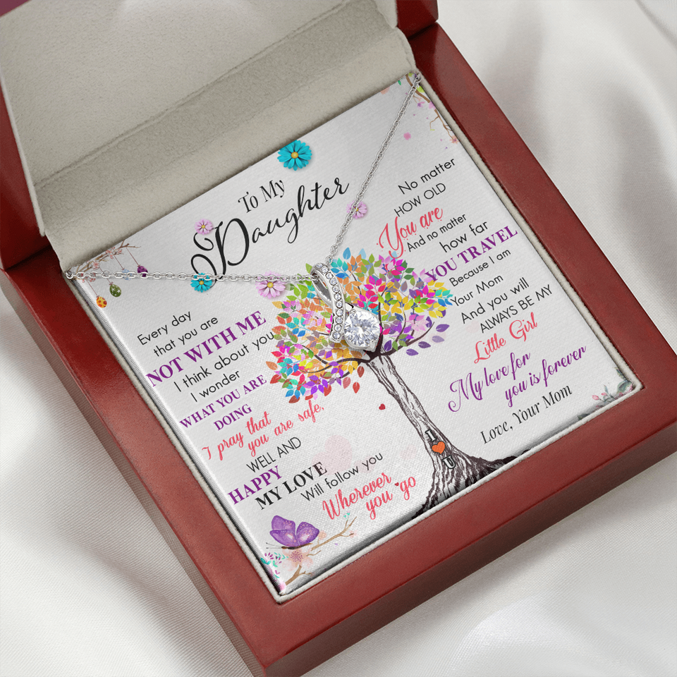 To My Daughter | My Love For You | Gift for Daughter from Mom Alluring Beauty Necklace