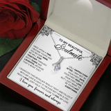 To My Beautiful Soulmate - Once Upon A Time I Became Yours And You Became Mine - Alluring Beauty Necklace