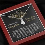 To My Beautiful Daughter - I Closed My Eyes - Alluring Beauty Necklace