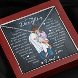To My Daughter | Laugh Love Live | Gift for Daughter from Dad Alluring Beauty Necklace