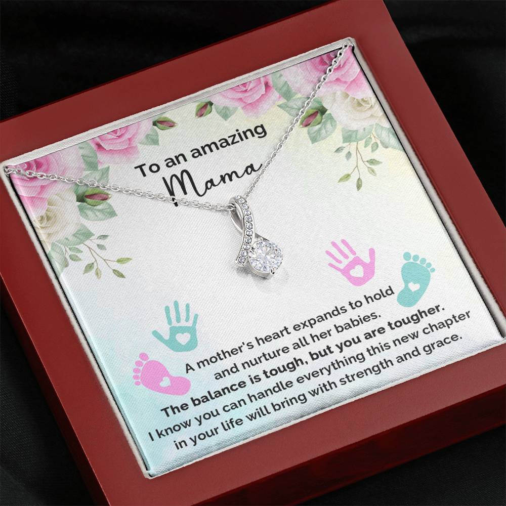 To An Amazing Mana - A Mother's Heart Expands To Hold And Nurture - Alluring Necklace, Alluring Beauty Necklace