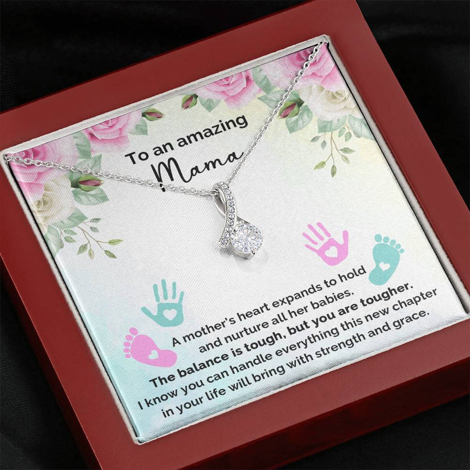 To An Amazing Mana - A Mother's Heart Expands To Hold And Nurture - Alluring Necklace, Alluring Beauty Necklace